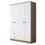 Hanah Home Armario Escandinavo Nogal y Blanco